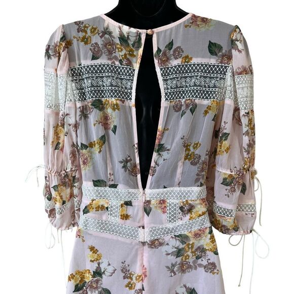 For Love & Lemons Isadora Mini Dress in Blush - Picture 12 of 16